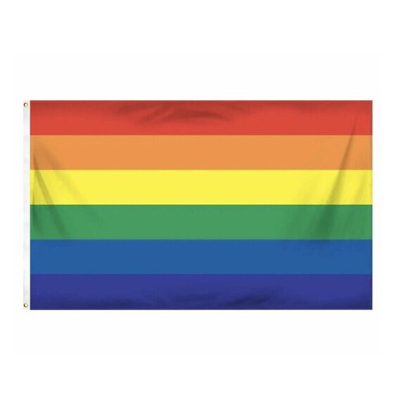 3ft x 5ft Rainbow Flag - Printed Polyester - Picture 1 of 3